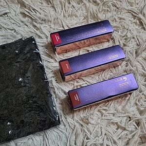 Lippy Bundle Lippies imayla The One Hydrating Cream Lipstick & Sequin Bag Lot ✨️